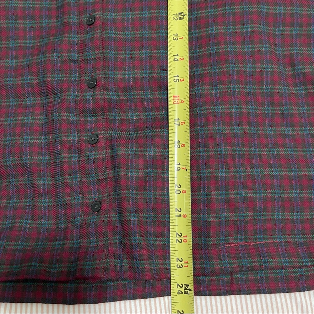 Madewell Westlake Pfeiffer Plaid Oversized Button Front Top - Picture 11 of 12